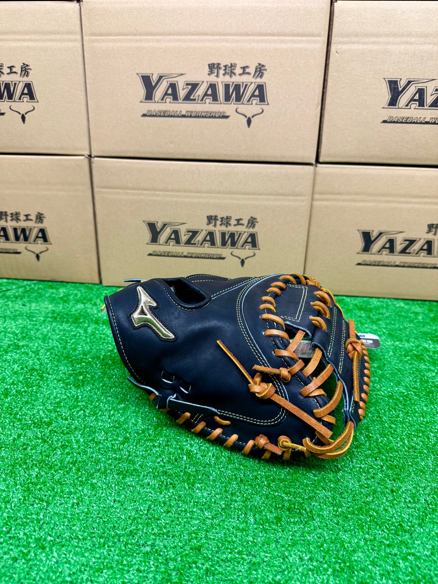 ミズノ　硬式キャッチャーミット　1AJCH31400　【號シリーズ】ブラック×コルク