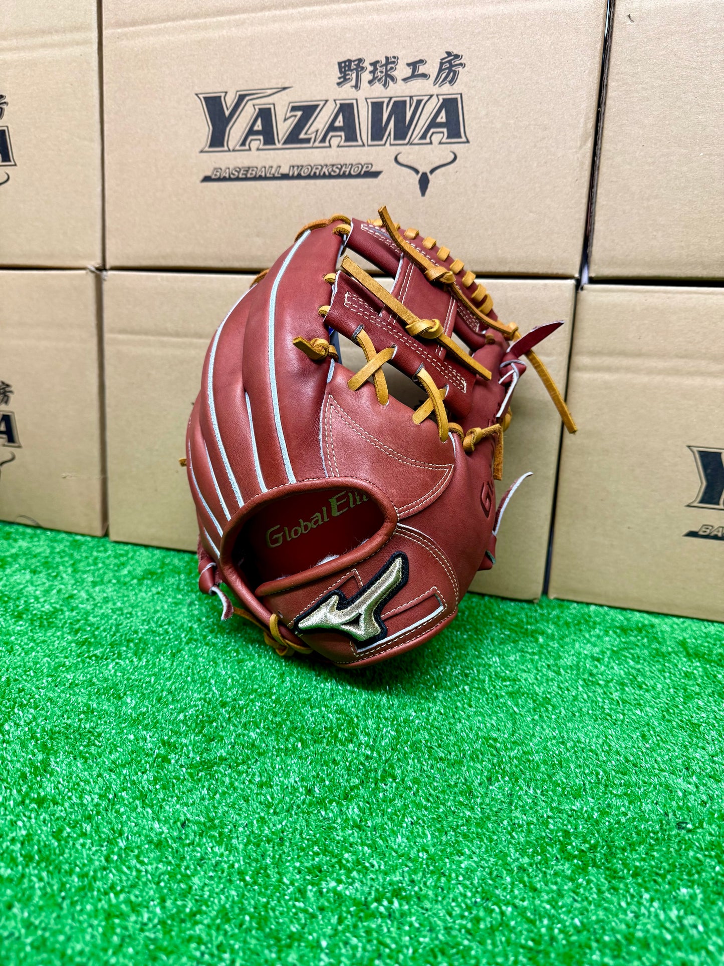 ミズノ　硬式内野手用グラブ　1AJGH30213　ローズブラウン　（ショート、セカンド対応）