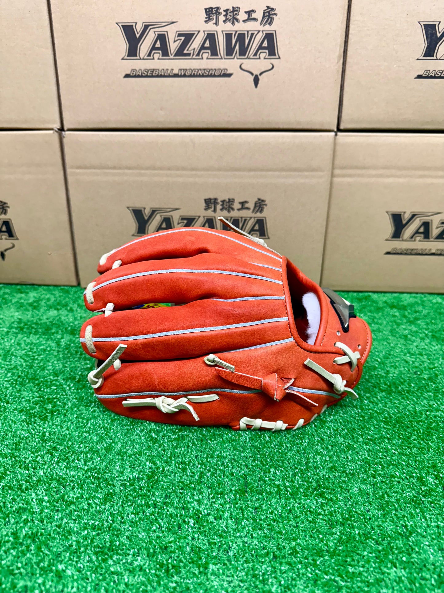 ミズノ　ゴールデンエイジ硬式内野手用グラブ　1AJGA30203　スプレンディッドオレンジ×ブロンド