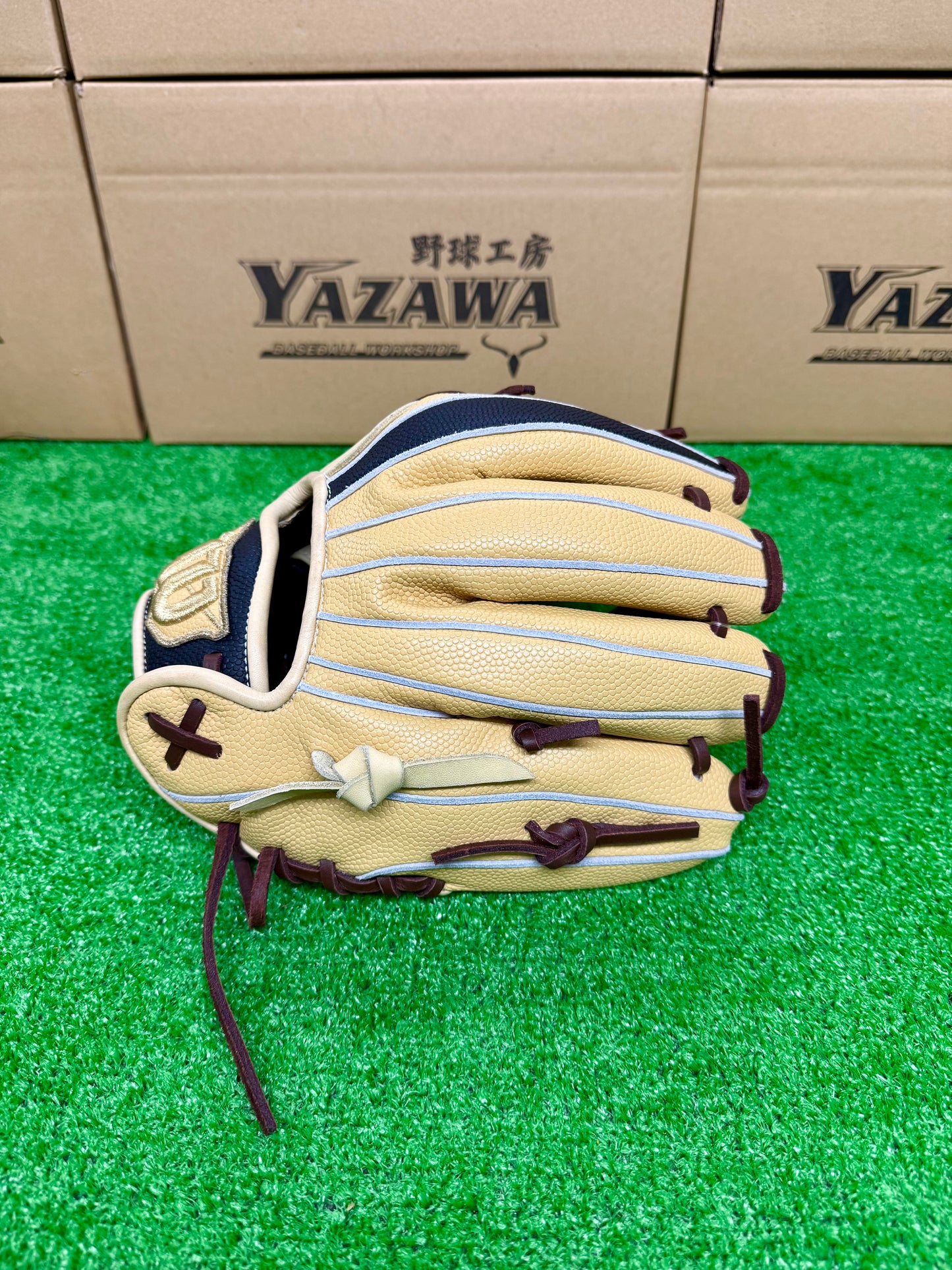 Wilson　少年軟式内野手用グラブ　7J型（WBW103891）ブロンドSS×ブラックSS　左投げ用