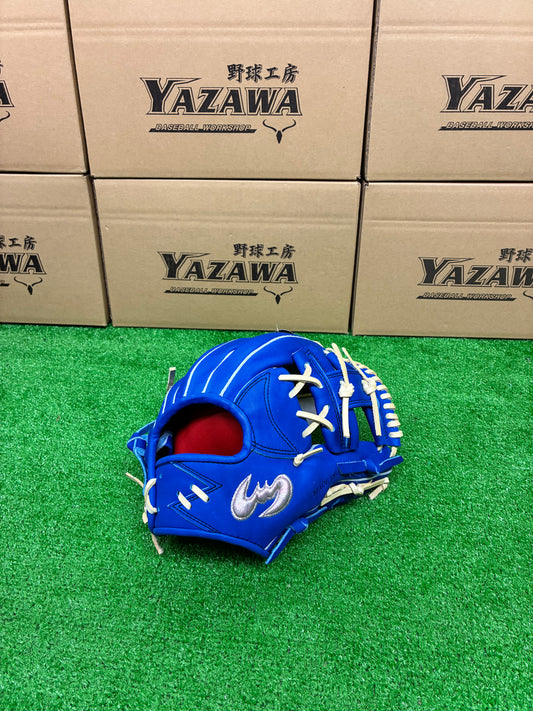 Zeems　【型付け済み】限定少年軟式用グラブ20DJN5大型　ブルー×キャメルブラウン