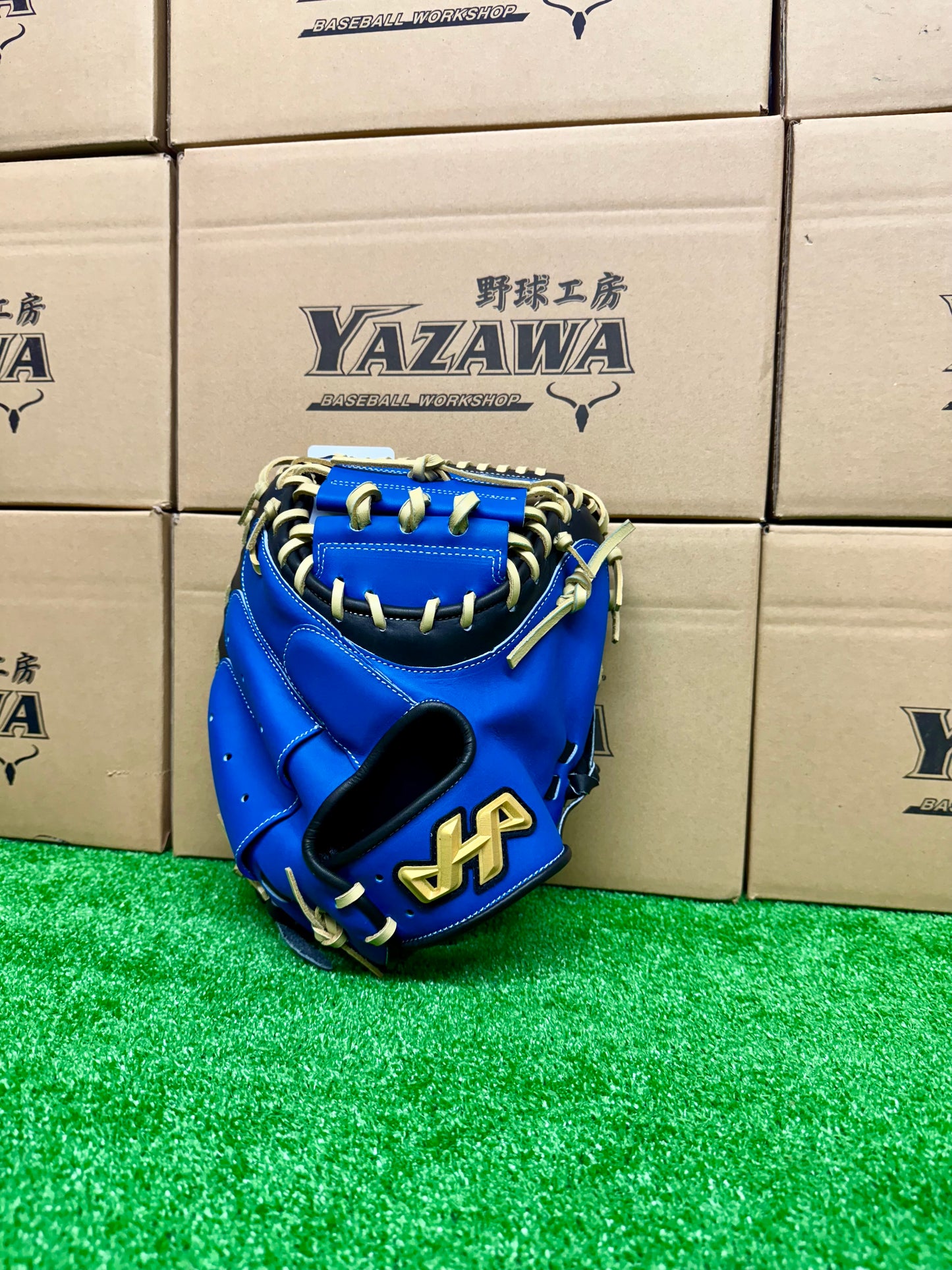 ハタケヤマ　限定軟式キャッチャーミット　2026 PRO-M9 C　ブルー×ブラック