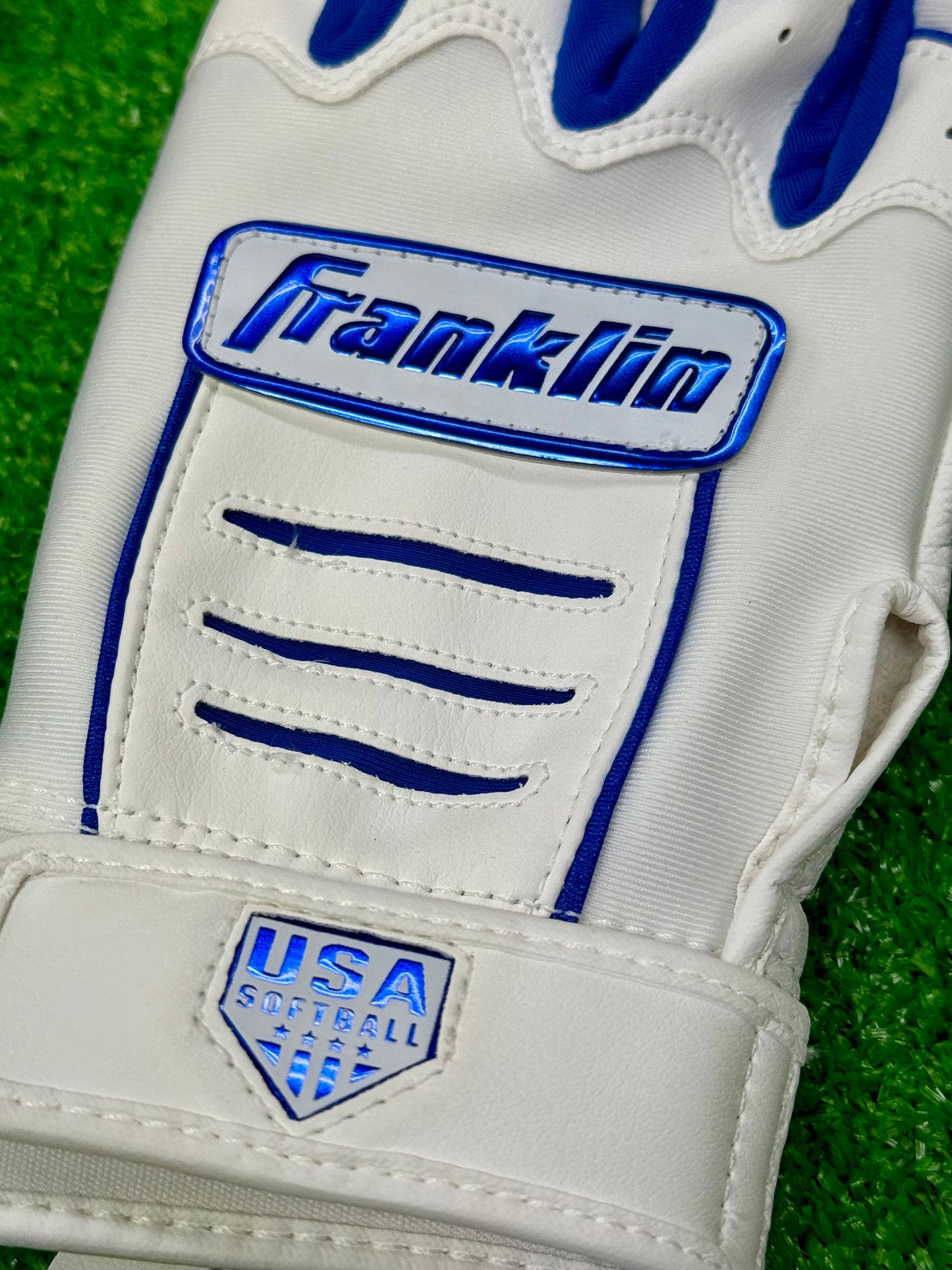 Franklin　バッティング手袋　CFX　FPLADIES　MODEL20715　両手用　ホワイト×ロイヤルブルー
