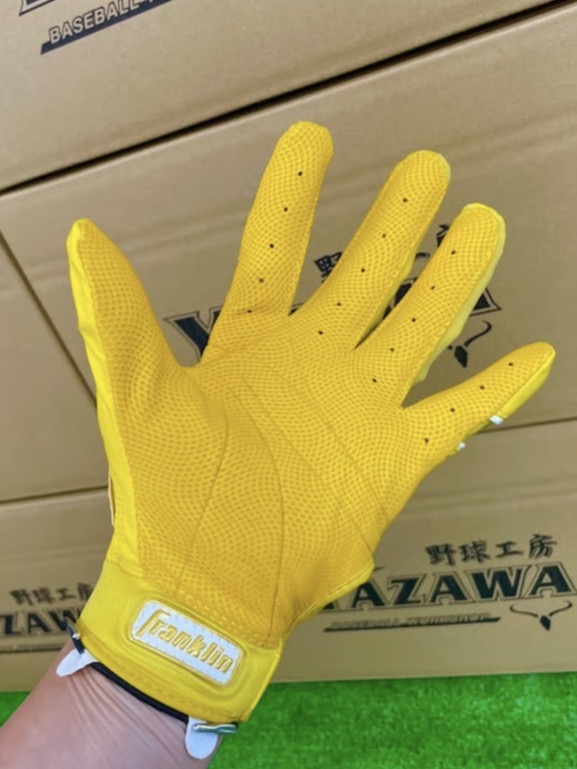 Franklin　バッティング手袋　CFX-PRO　HI-LITE　イエロー