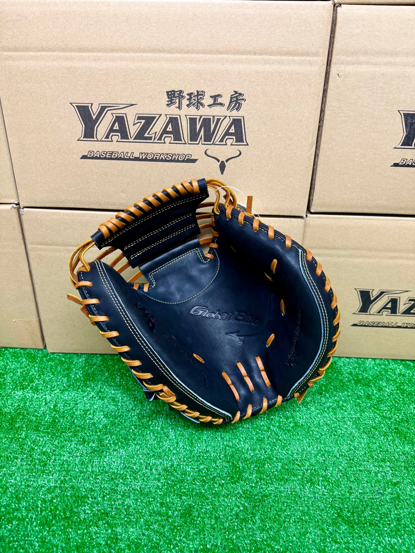 ミズノ　硬式キャッチャーミット　1AJCH31400　【號シリーズ】ブラック×コルク