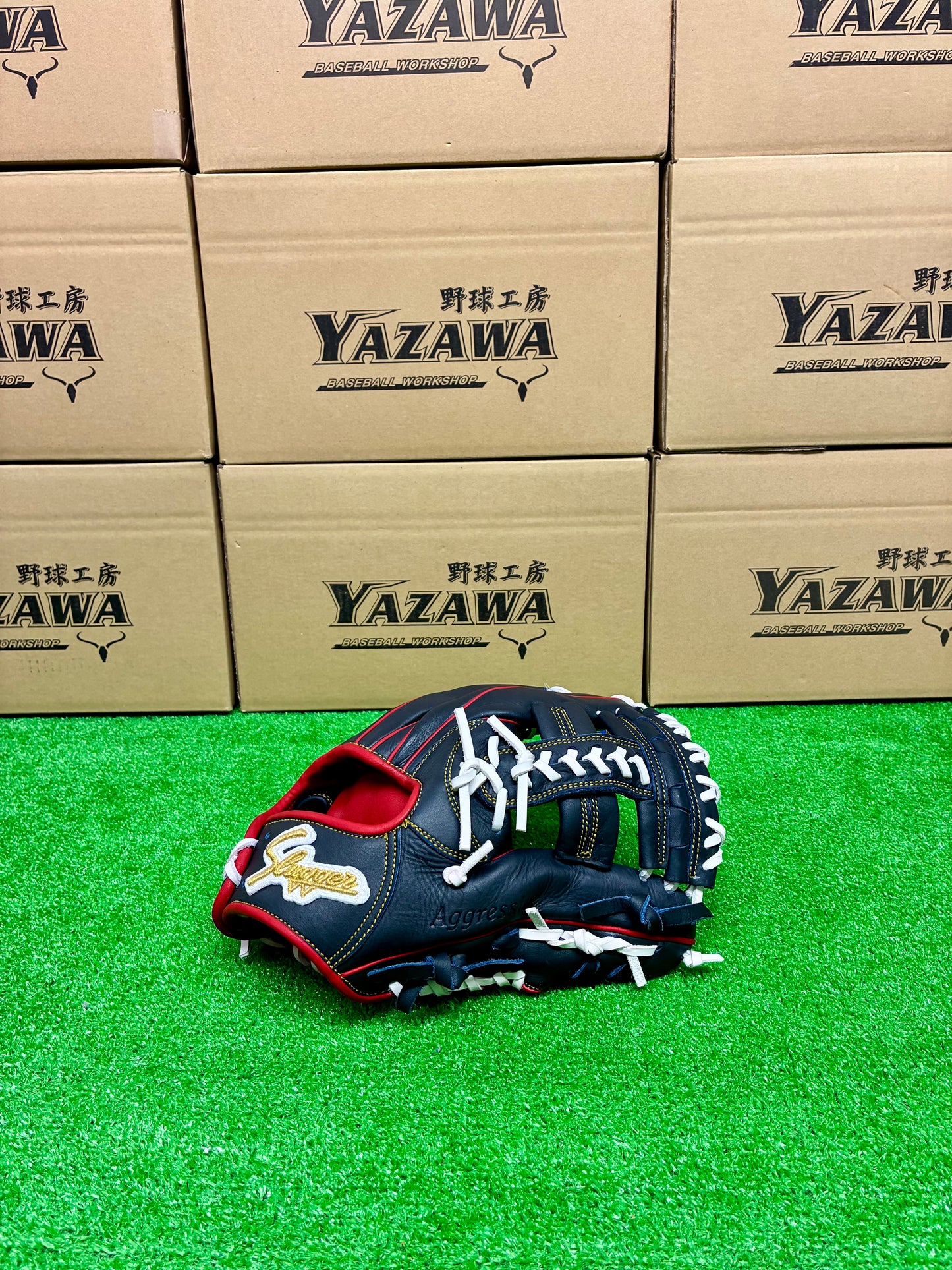 久保田スラッガー　店舗別注【型付け済み】JAPANモデル軟式グラブ　KSN-24MS　KSブラック×ホワイト