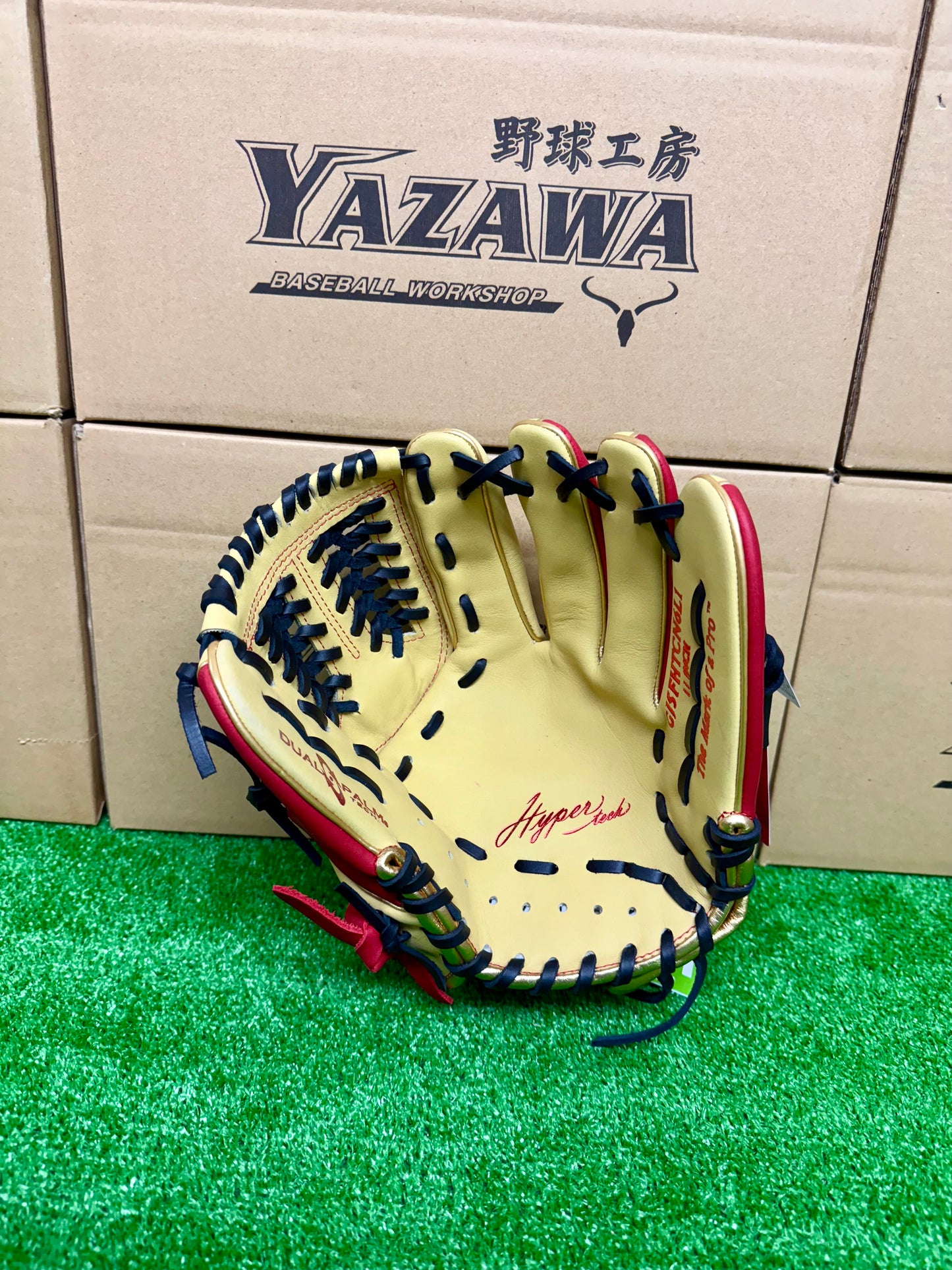 ローリングス　少年軟式用グラブ　GJ5FHTCN6L1オールラウンドL　キャメル×スカーレット