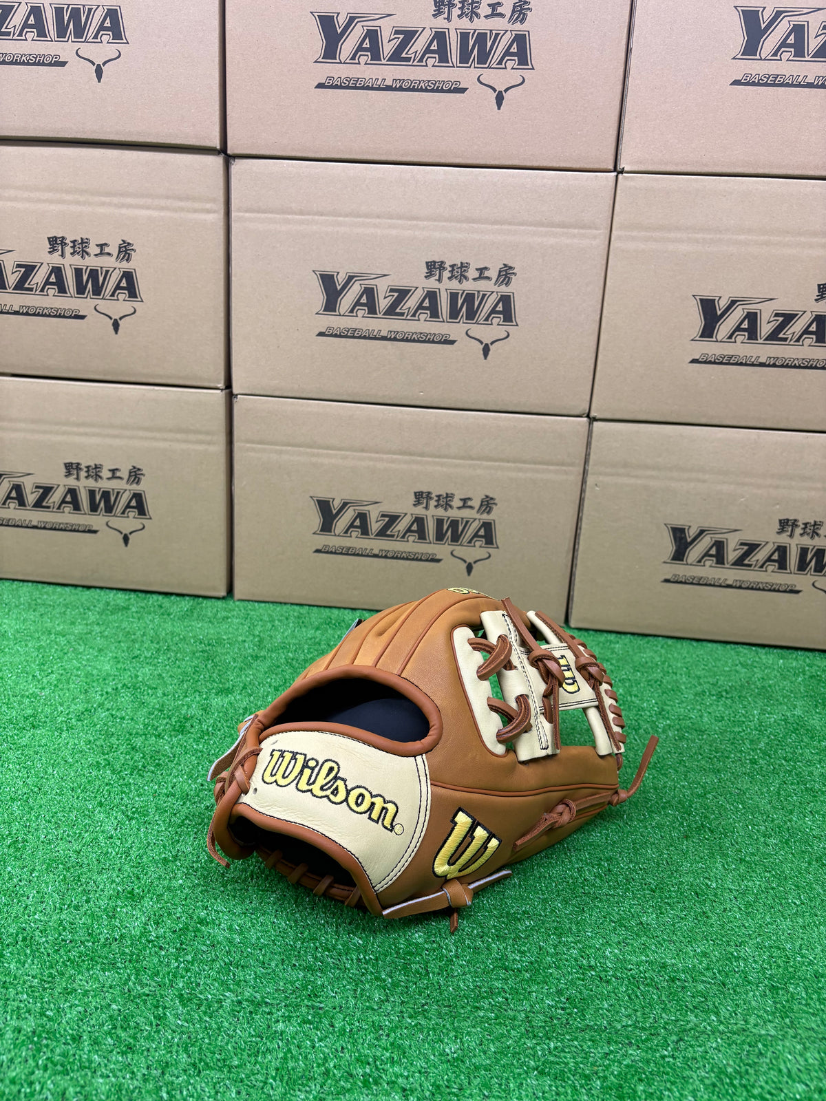 Wilson　軟式内野手用グラブ 【1786型】　ブロンド×Sタン