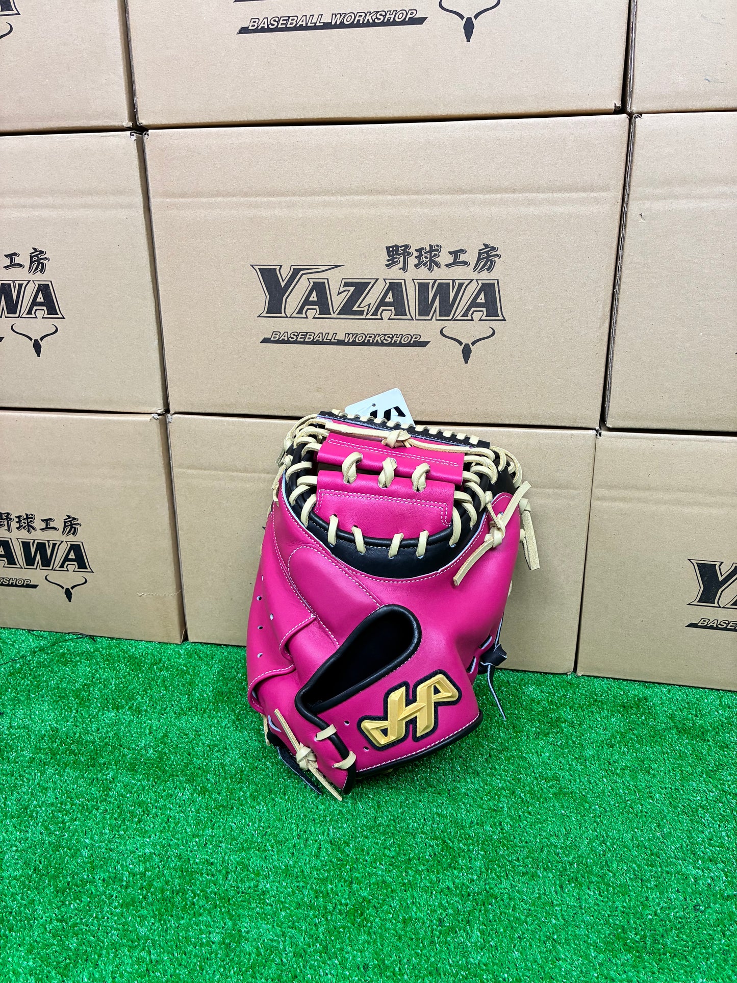 ハタケヤマ　限定軟式キャッチャーミット　2026 PRO-M9 G　ピンク×ブラック