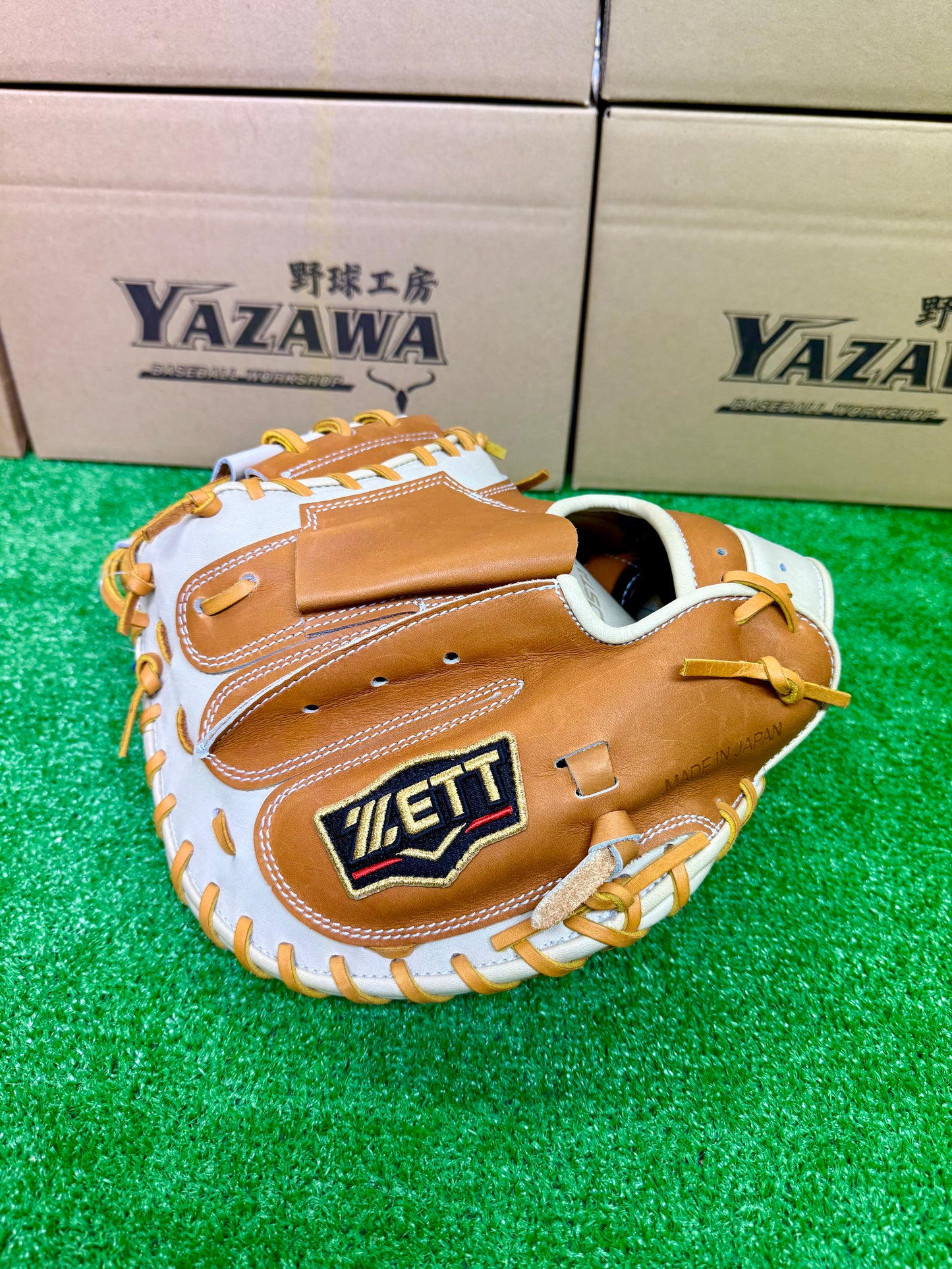 ZETT　限定軟式キャッチャーミット　SCE　BRC32962F　森モデル　ゴールドブラウン×パステルブラウン