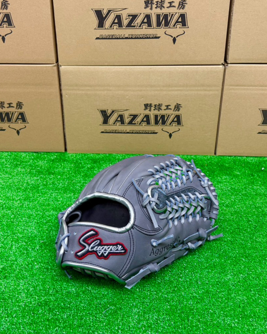 久保田スラッガー　軟式店舗別注グラブ【型付け済み】KSN-M00　Dグレー×シルバー