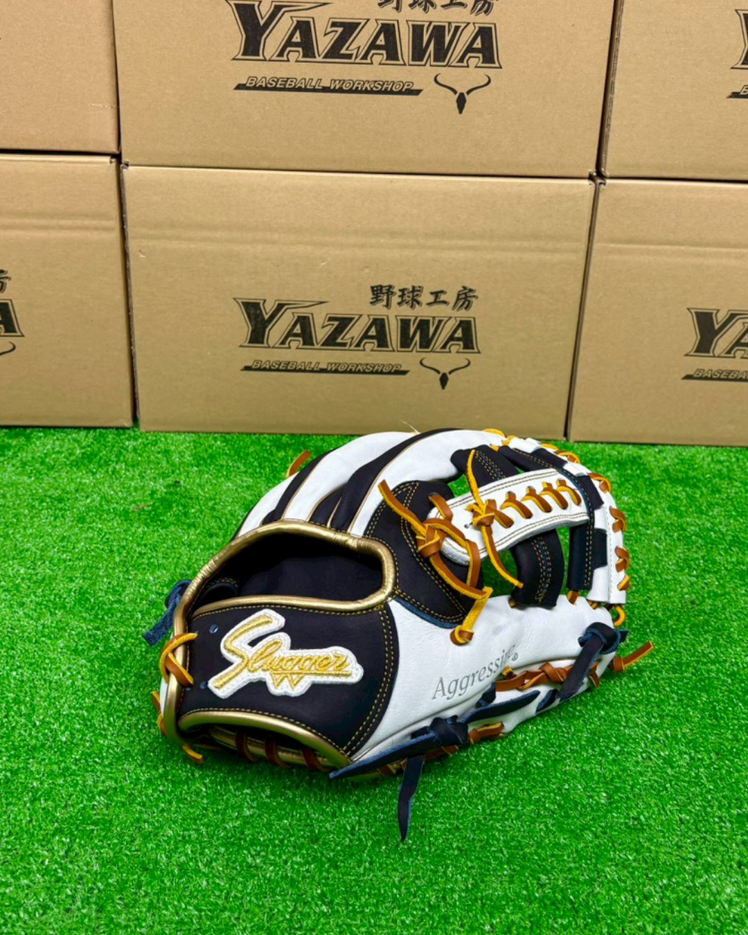 久保田スラッガー　軟式店舗別注グラブ【型付け済み】KSN-T51　ホワイト×KSブラック