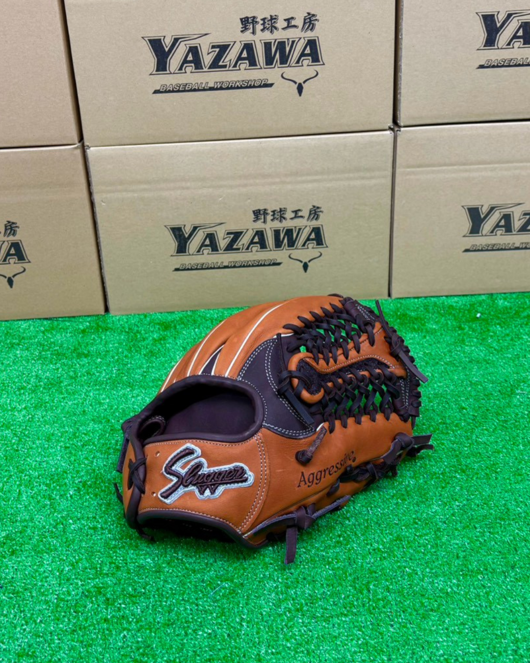 久保田スラッガー　軟式店舗別注グラブ【型付け済み】KSN-24MS　ウッド×バーガンディ