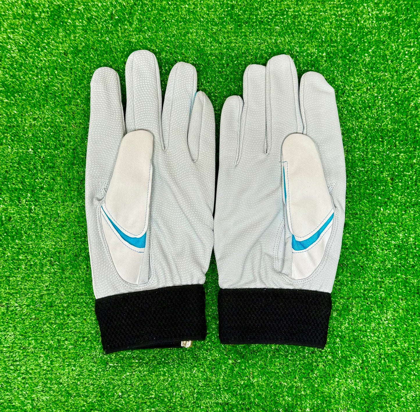 久保田スラッガー　バッティング用手袋　S-707K（ホワイト×水色×ゴールド）23～27㎝