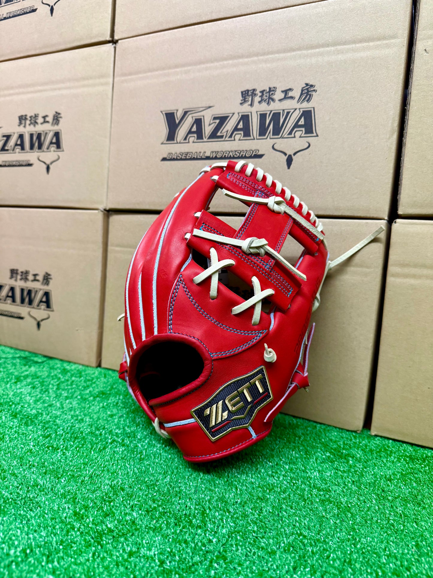 ZETT 限定硬式内野手用グラブ　BPROG765SG　ディープオレンジ×パステルブラウン