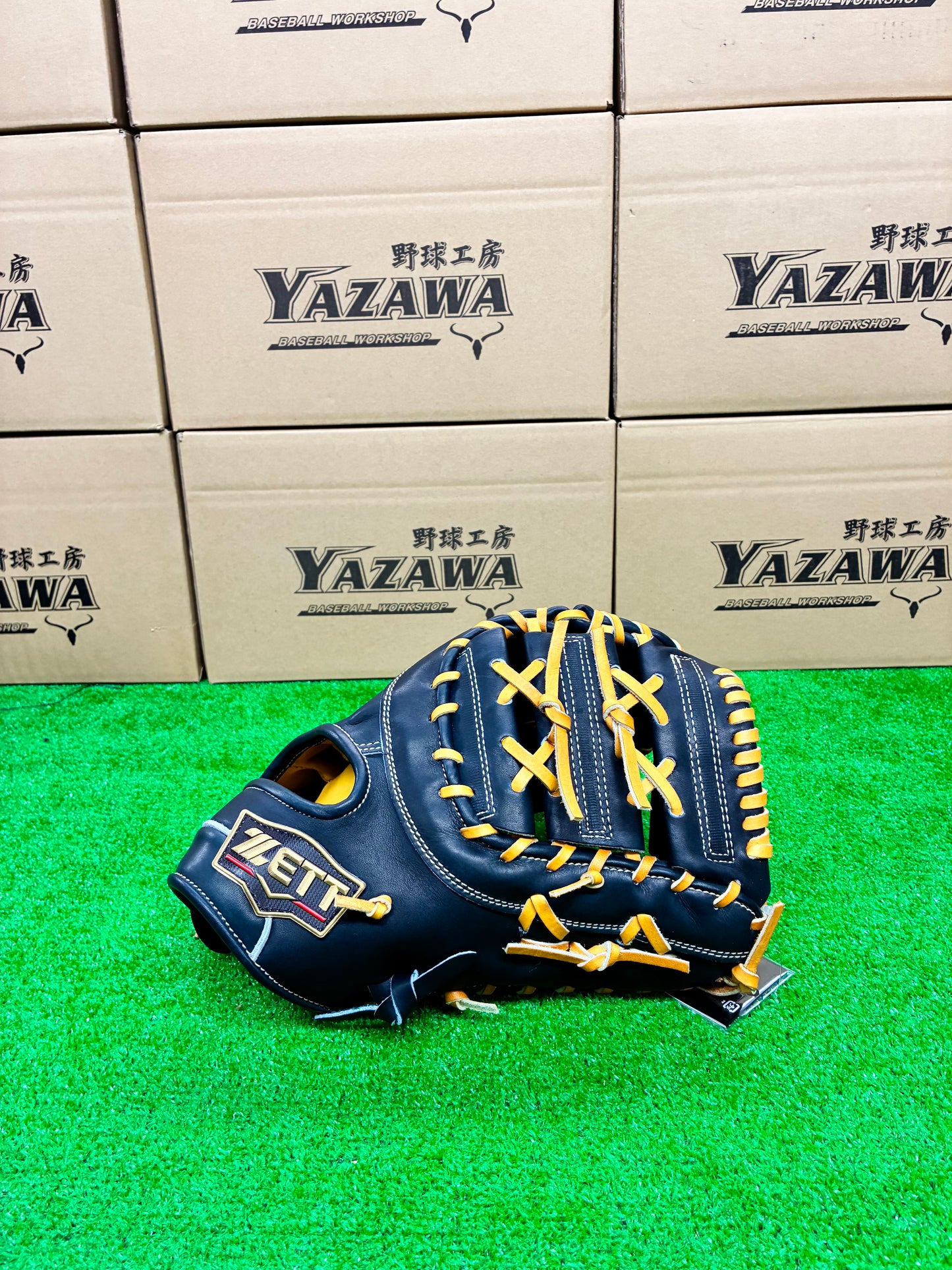 ZETT　限定硬式用ファーストミット　BPROF233SQ（LH）Nブラック