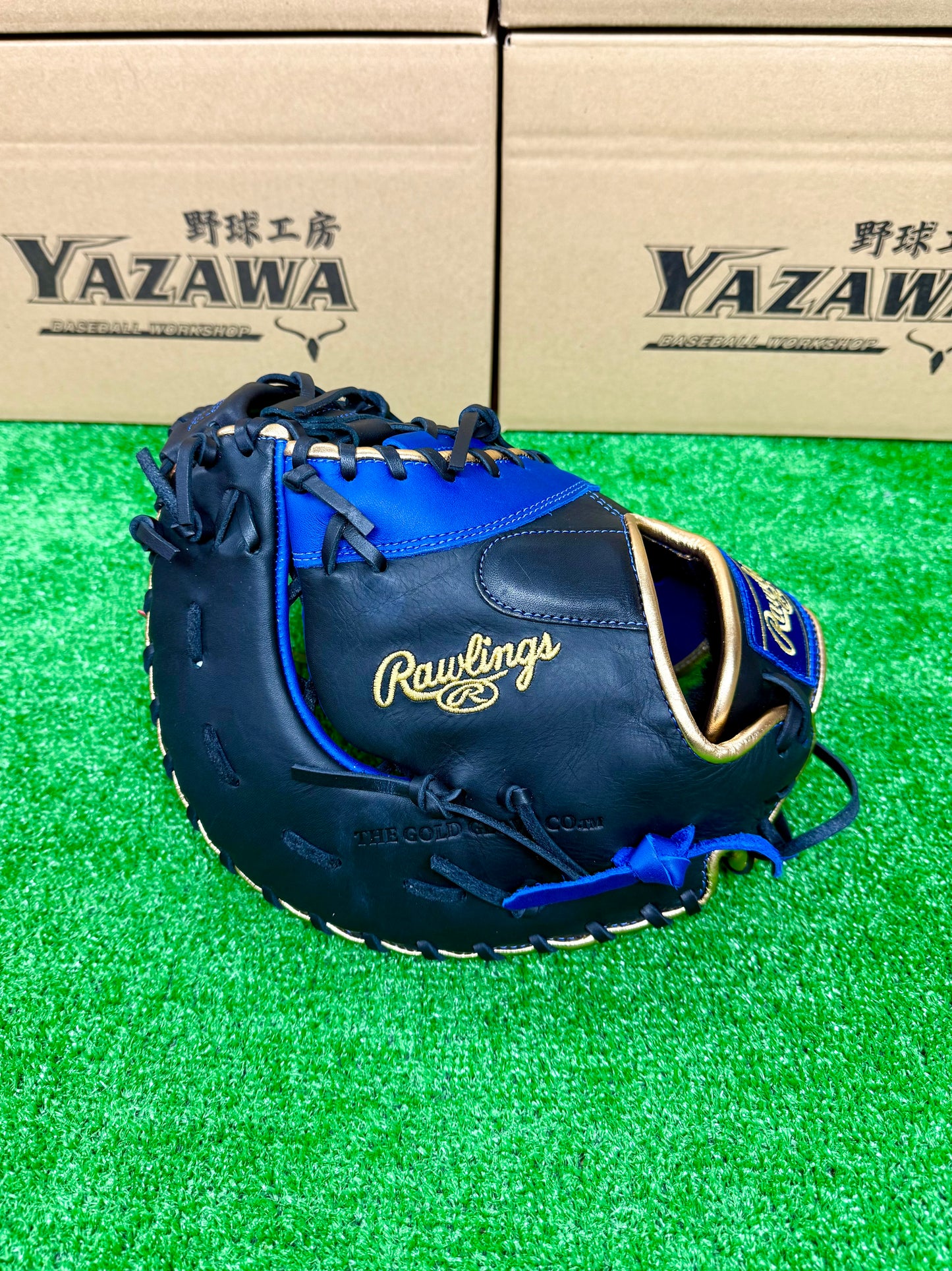 ローリングス　少年軟式ファーストミット　GJ5HTC3ACDS　ロイヤルブルー×ブラック