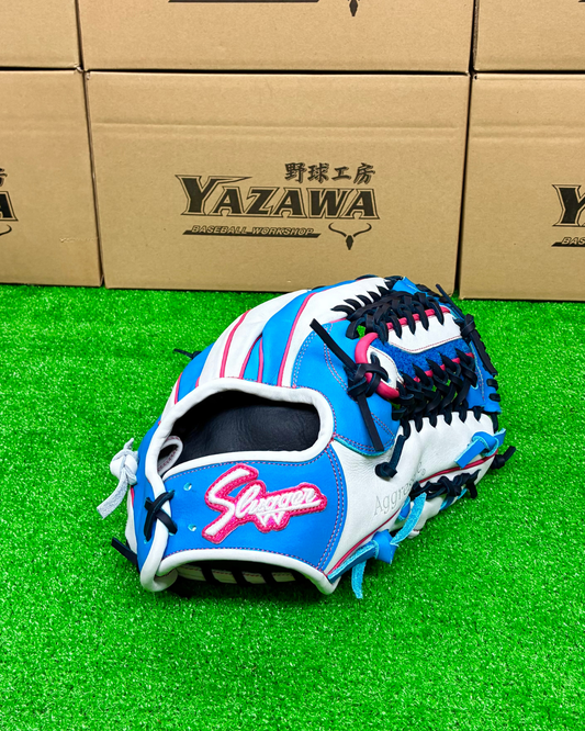 久保田スラッガー　【型付け済み】軟式店舗別注グラブ　AR5　ホワイト×水色