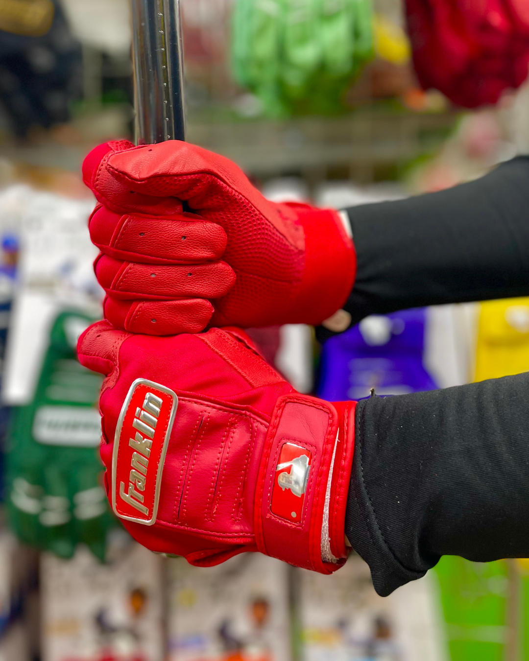 Franklin　バッティング手袋　CFX-PRO　HI-LITE　レッド