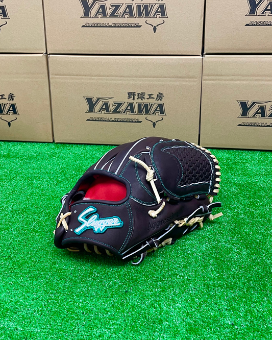 久保田スラッガー　軟式別注グラブT51　バーガンディ×トレンチ【型付け済】