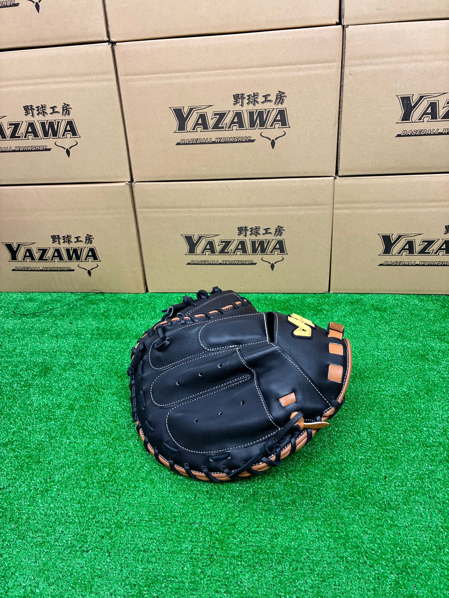 ハタケヤマ　軟式キャッチャーミット　2025PRO-M8F　ブラック×ブラウン　