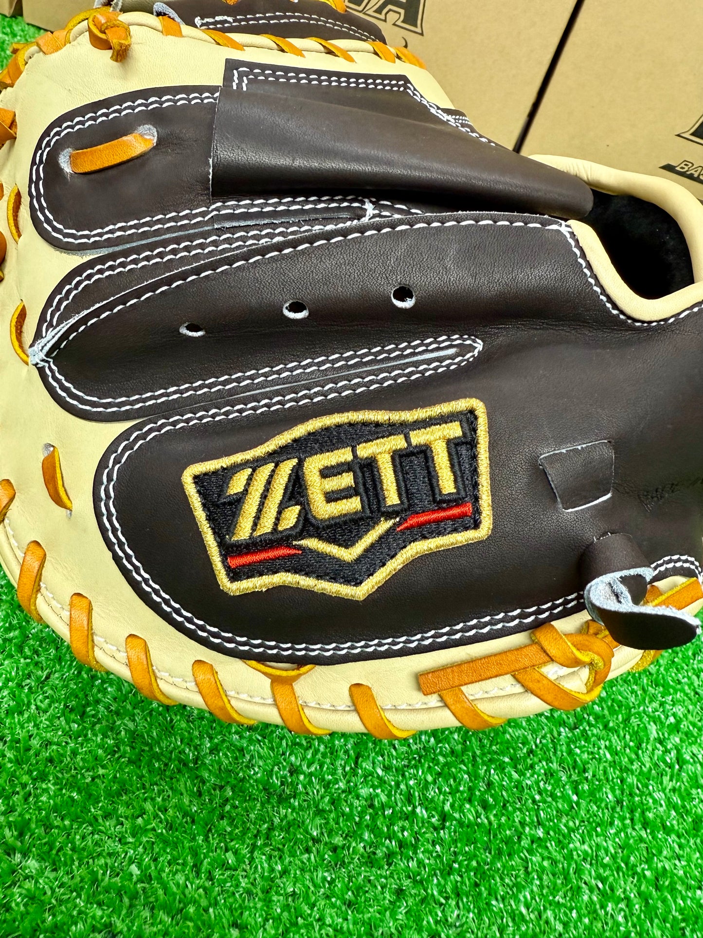 ZETT　限定軟式キャッチャーミット　SCE　BRCB32962F　森モデル　ブラウン×パステルブラウン