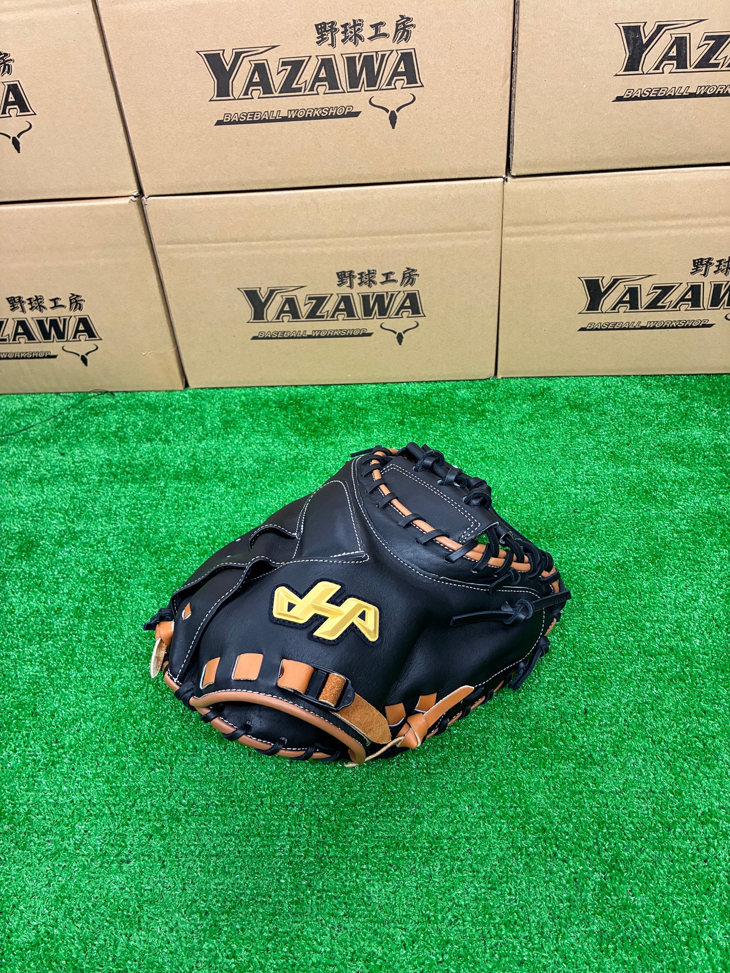 ハタケヤマ　軟式キャッチャーミット　2025PRO-M8F　ブラック×ブラウン　