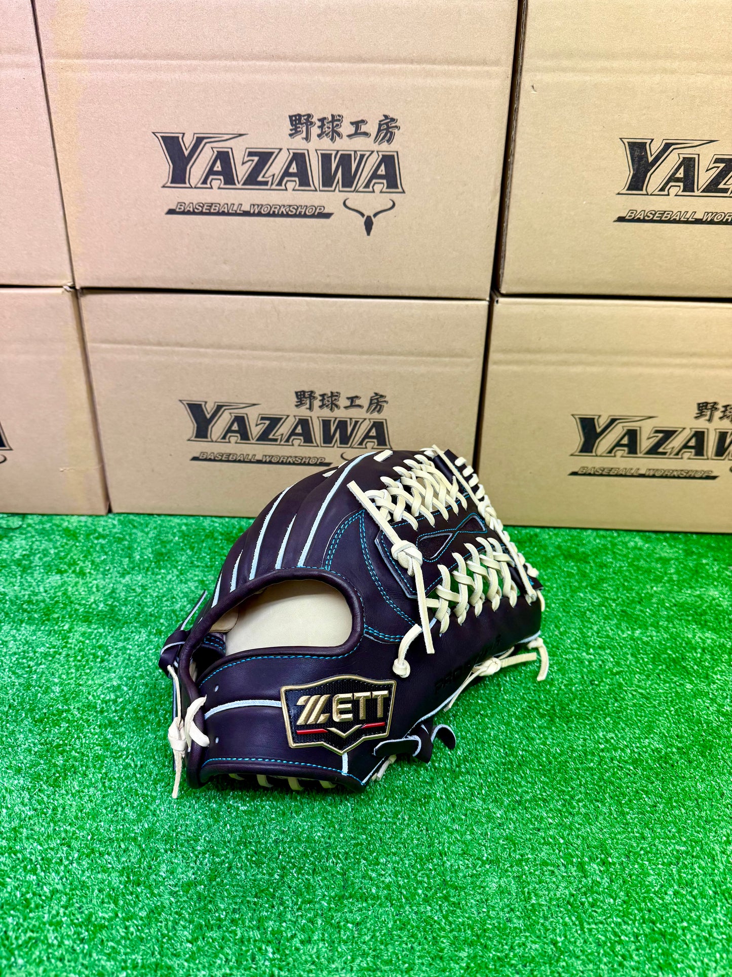 ZETT　限定外野手用グラブ　BPROG770SG　ブラウン×パステルブラウン