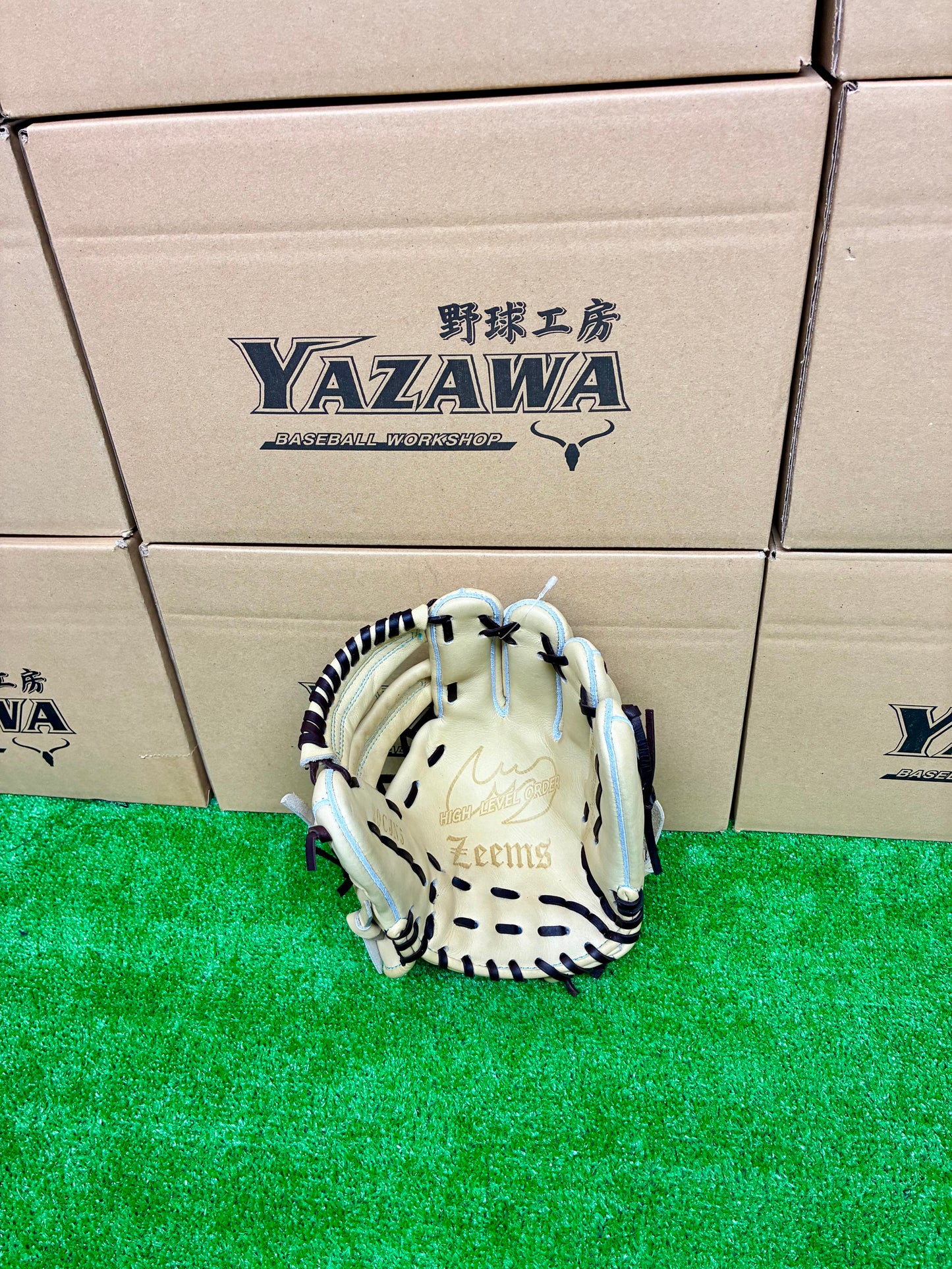 Zeems　限定少年軟式用　20CJN5　中型　キャメルブラウン 　コウモリロゴ