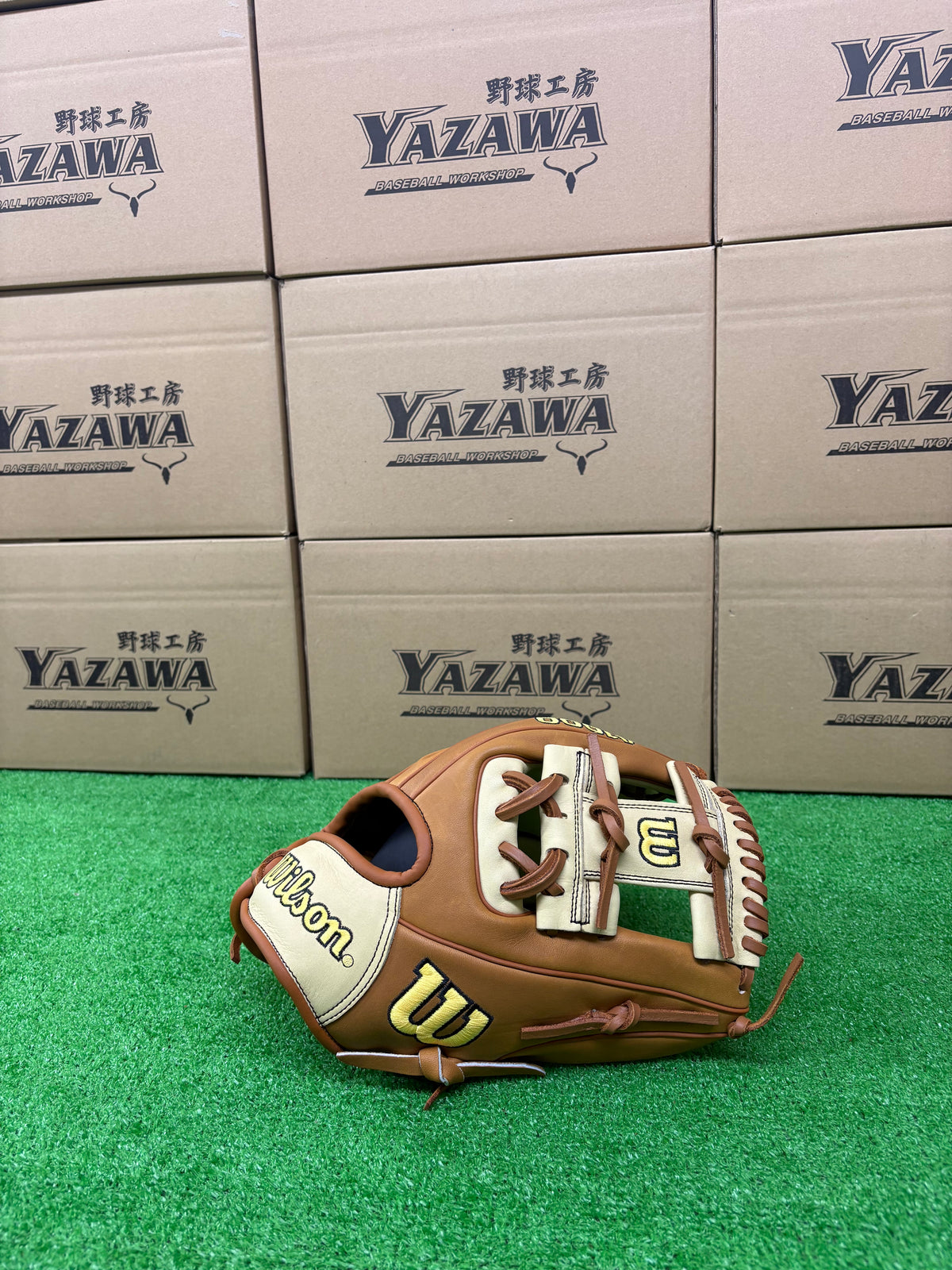 Wilson　軟式内野手用グラブ 【1786型】　ブロンド×Sタン