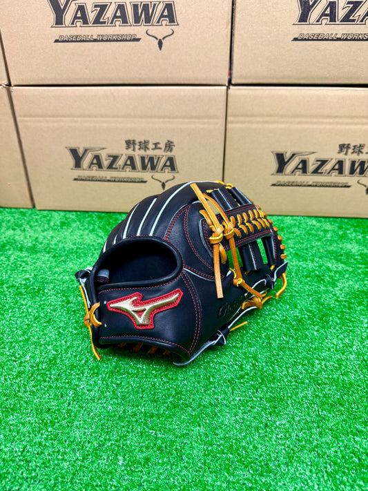 ミズノ　硬式内野手用グラブ　1AJGH32303　ブラック×コルク