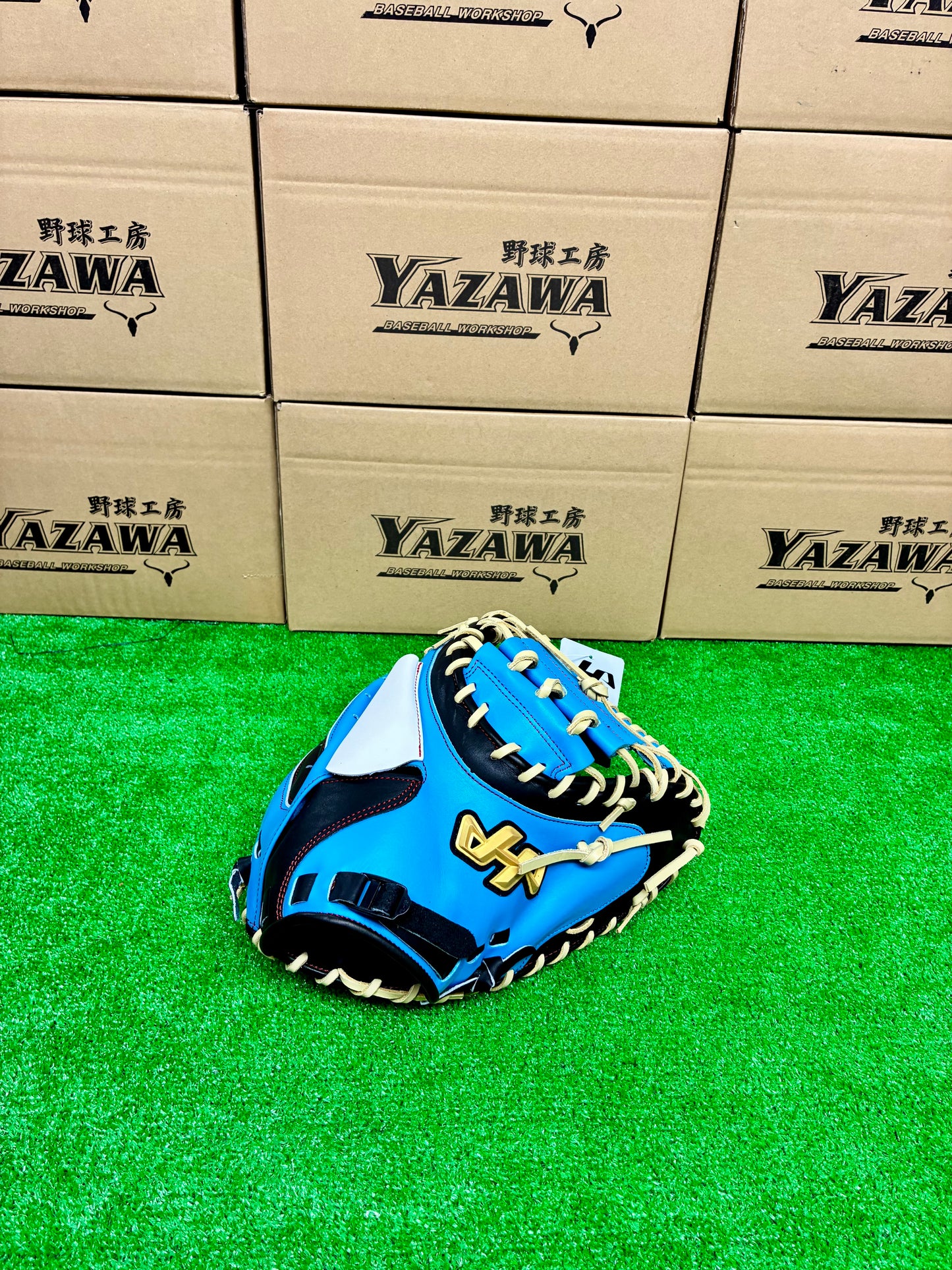 ハタケヤマ　限定軟式ソフト用キャッチャーミット　2026PRO-M3D　水色×ブラック