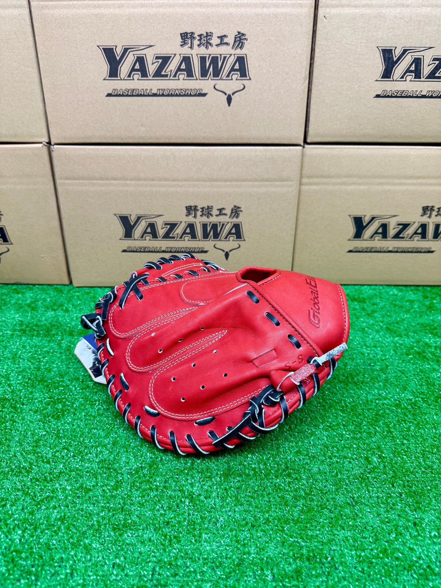 ミズノ　硬式キャッチャーミット　1AJCH28300　【號シリーズ】ラディッシュ×ブラック