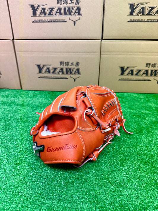 ミズノ　硬式投手用グラブ　1AJGH29501　スプレンディドオレンジ　【型付け済み】