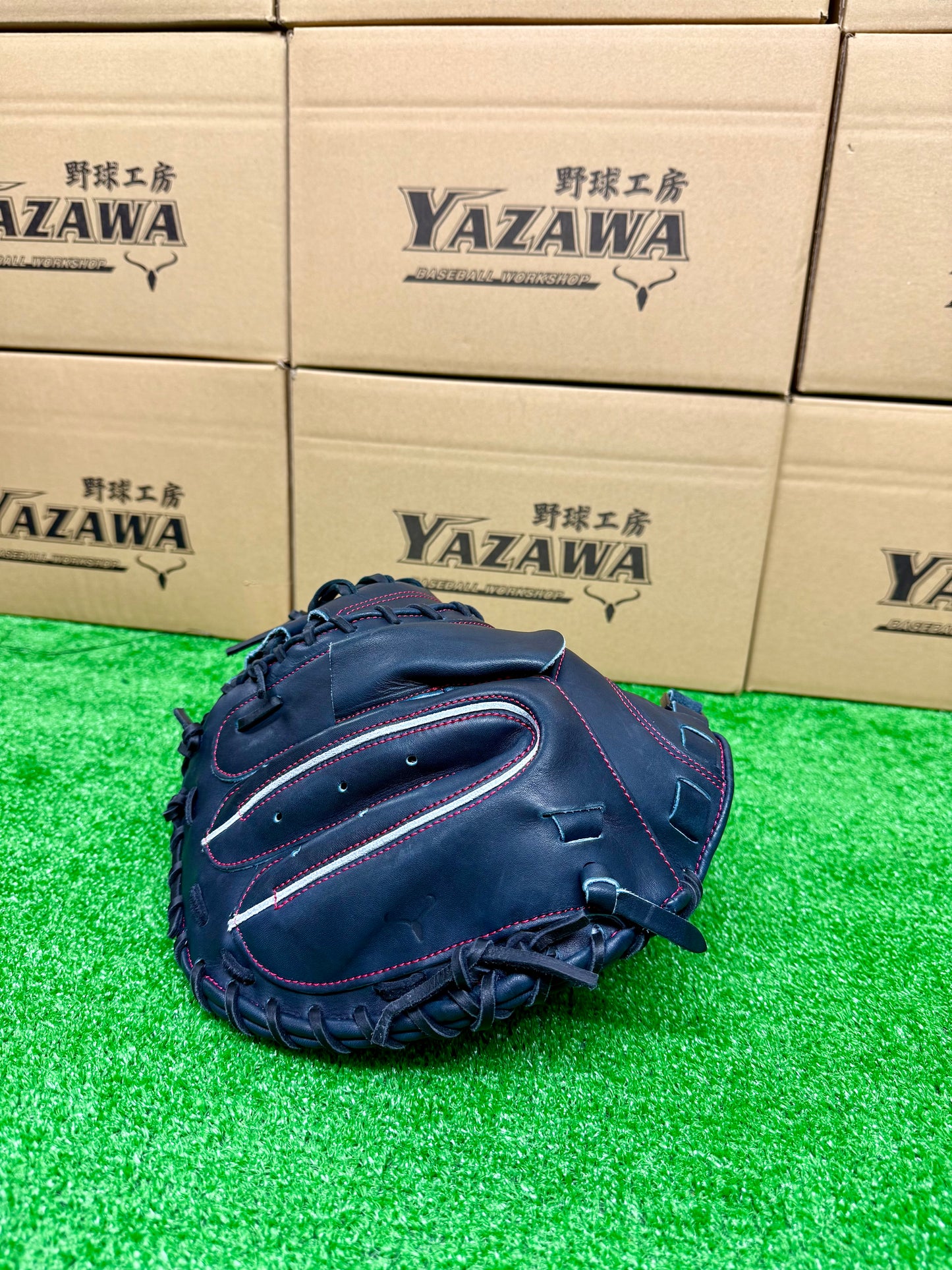 ハタケヤマ　硬式キャッチャーミット　W-M7IB　Iブラック