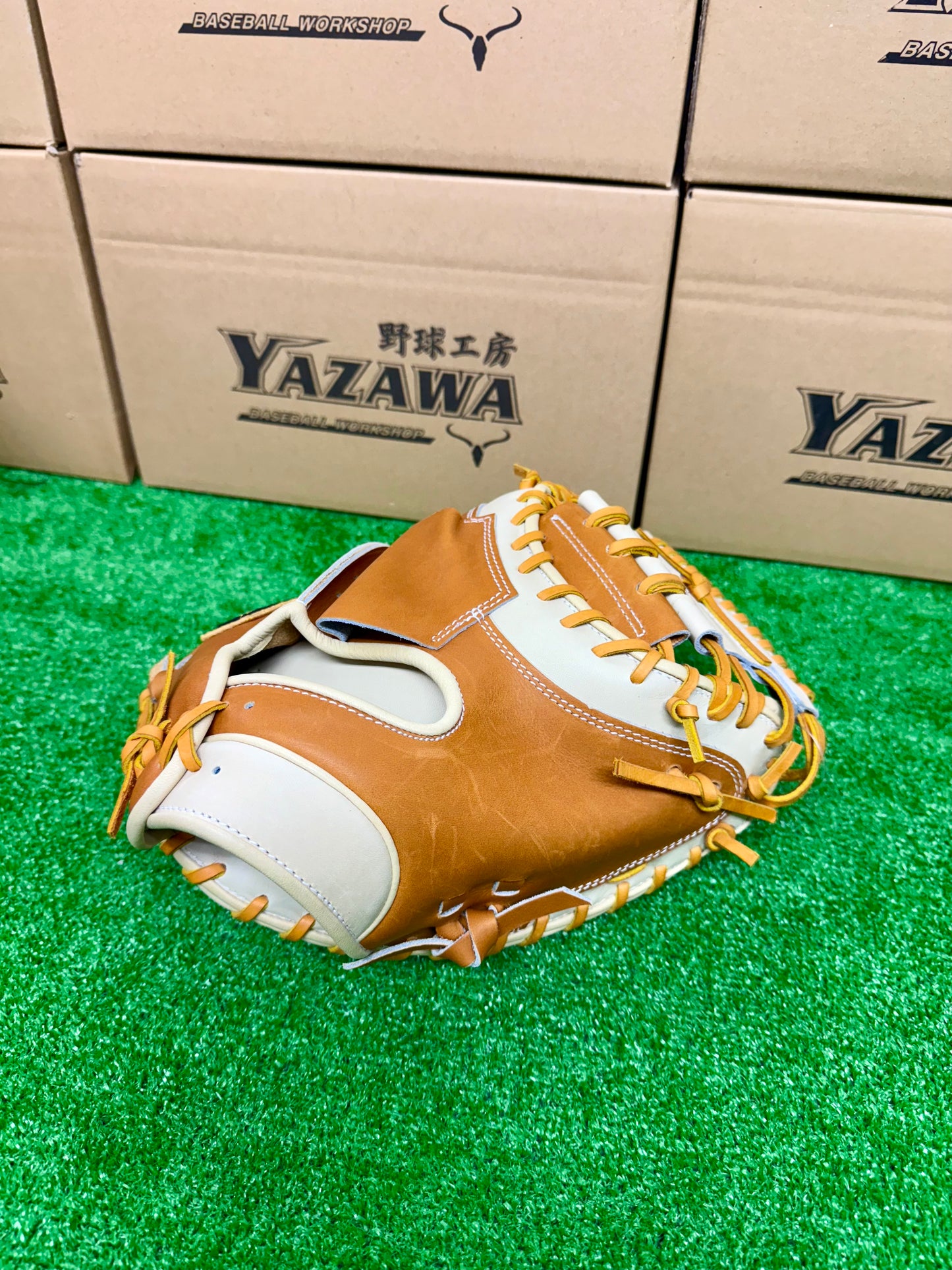 ZETT　限定軟式キャッチャーミット　SCE　BRC32962F　森モデル　ゴールドブラウン×パステルブラウン