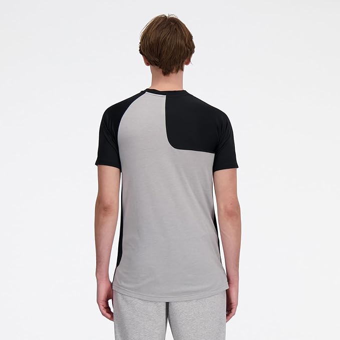 [ニューバランス] 大谷翔平着用モデル　ベースボール アンダーシャツ 半袖Tシャツ (MT41704L 41704R) アシンメトリ　ショートスリーブ　（ブラック）