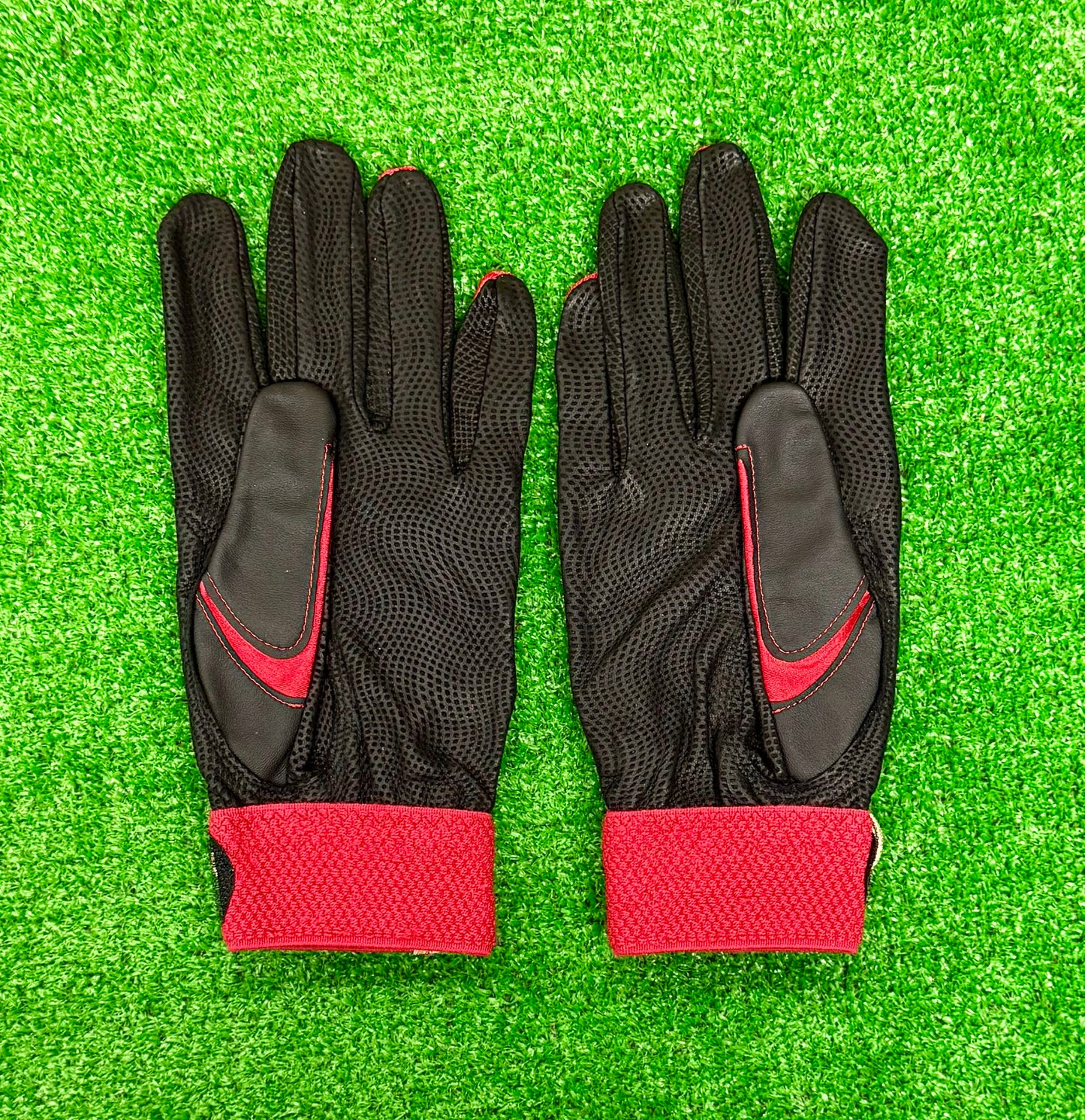 久保田スラッガー　バッティング用手袋　S-707K（ブラック×レッド×ゴールド）23～27㎝