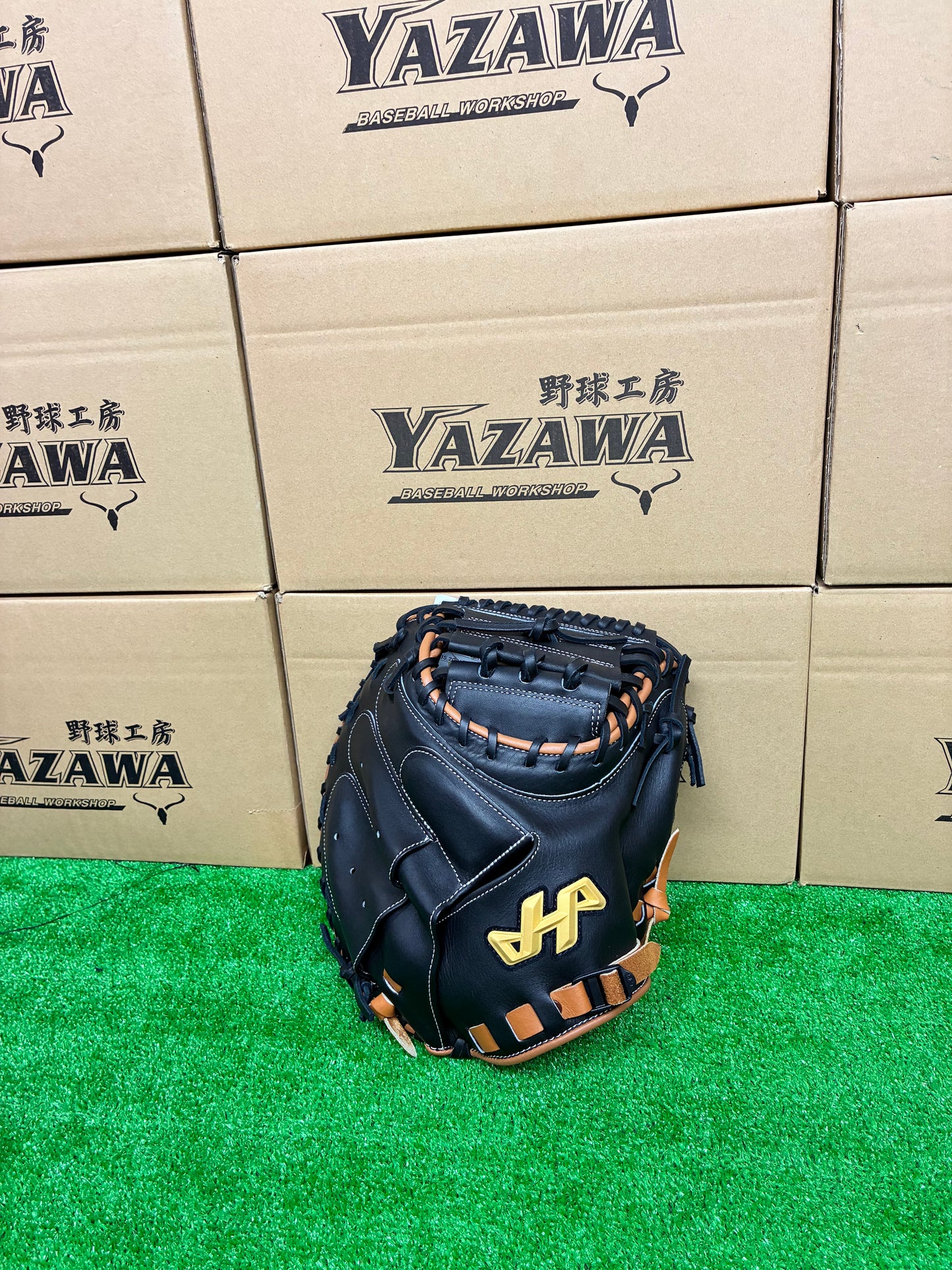 ハタケヤマ　軟式キャッチャーミット　2025PRO-M8F　ブラック×ブラウン　