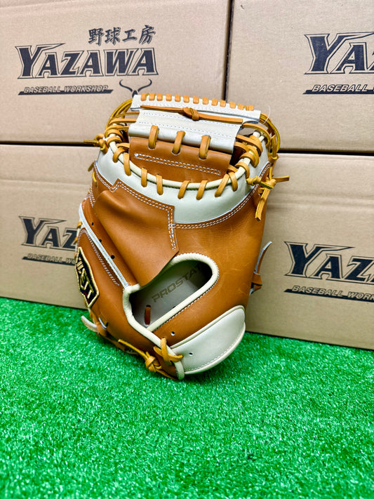 ZETT　限定軟式キャッチャーミット　SCE　BRC32962F　森モデル　ゴールドブラウン×パステルブラウン