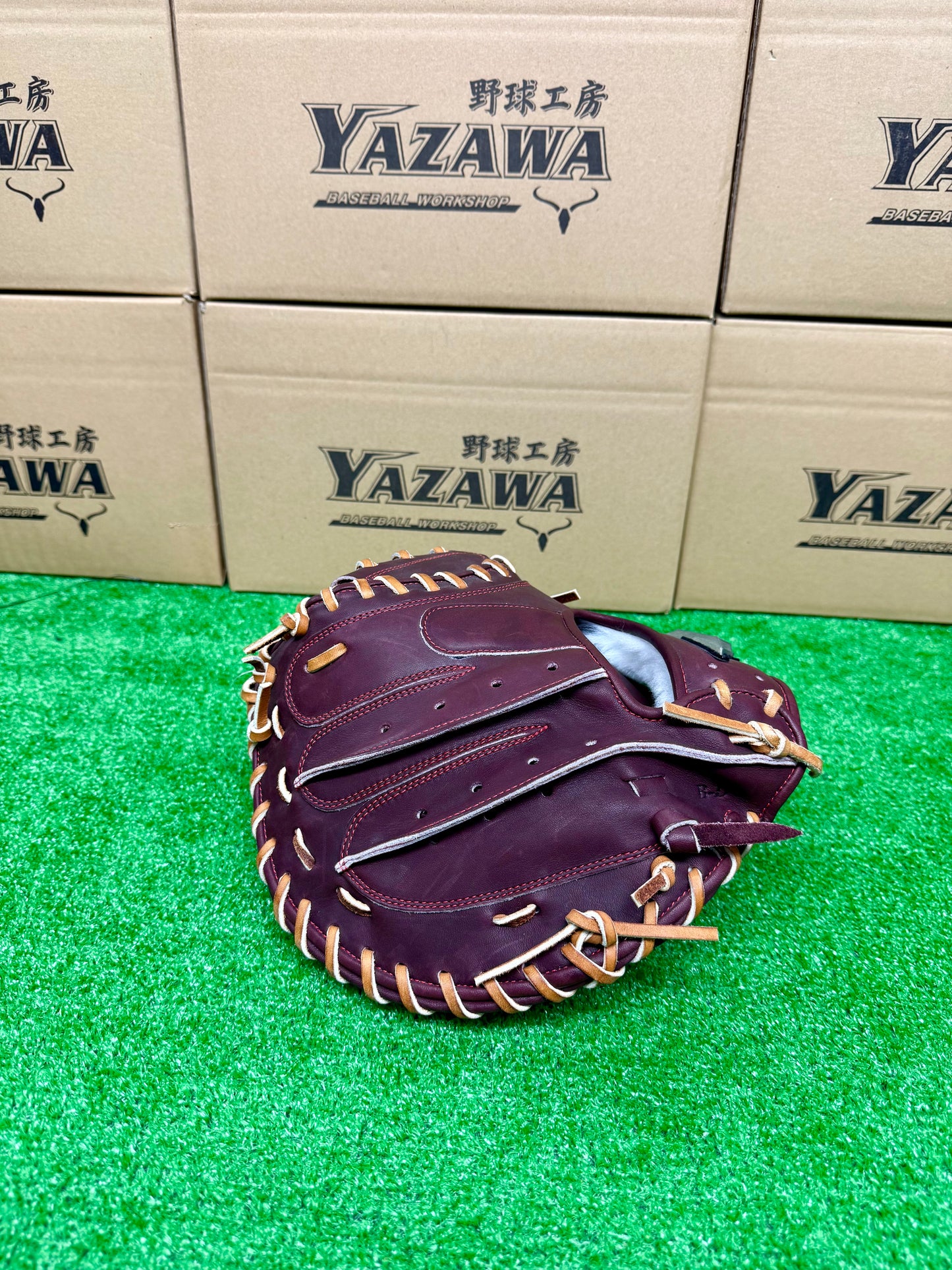 ミズノ　硬式キャッチャーミット　1AJCH32400　【號シリーズ】プラムブラウン×コルク