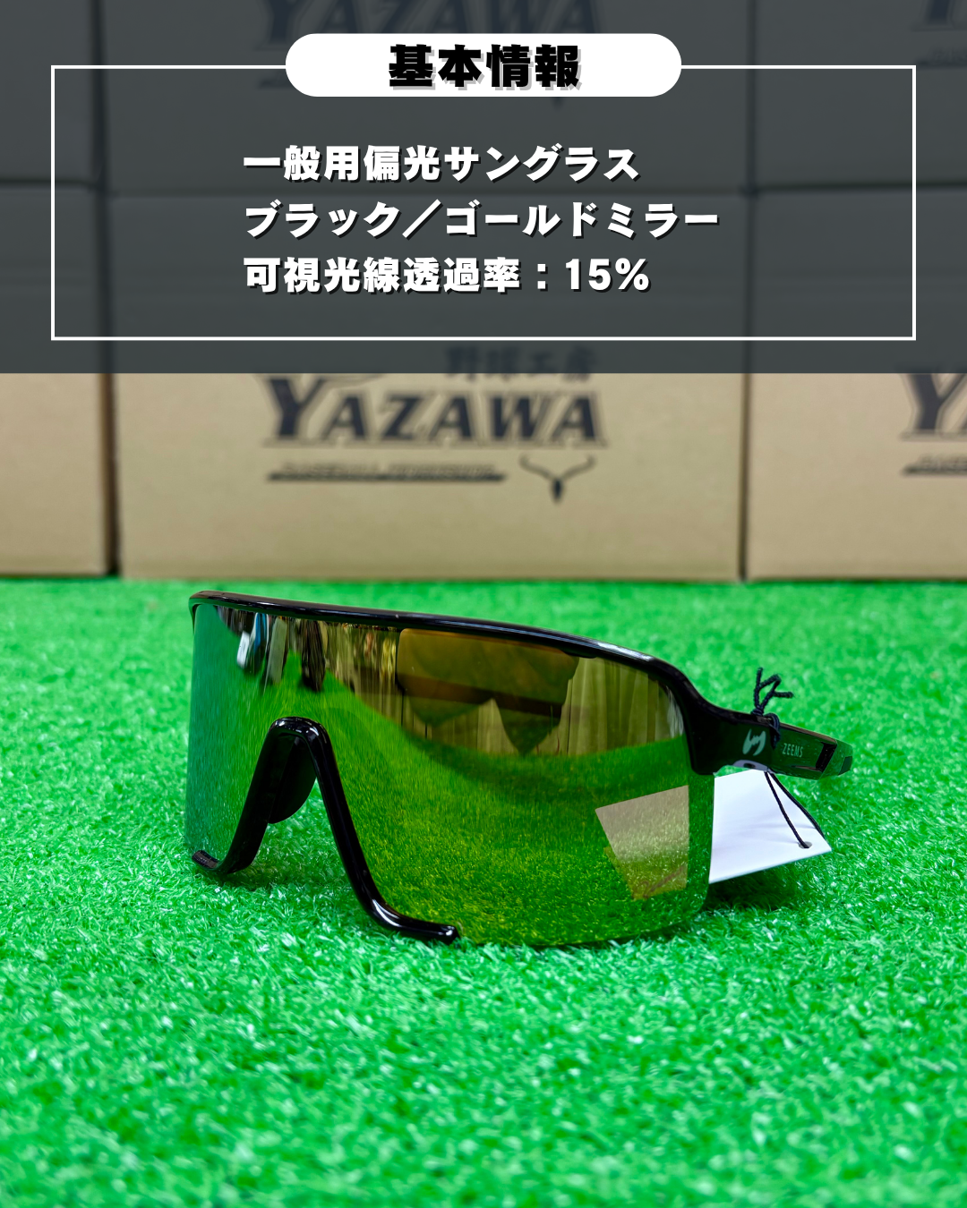 Zeems サングラス  ZSW-600BKG