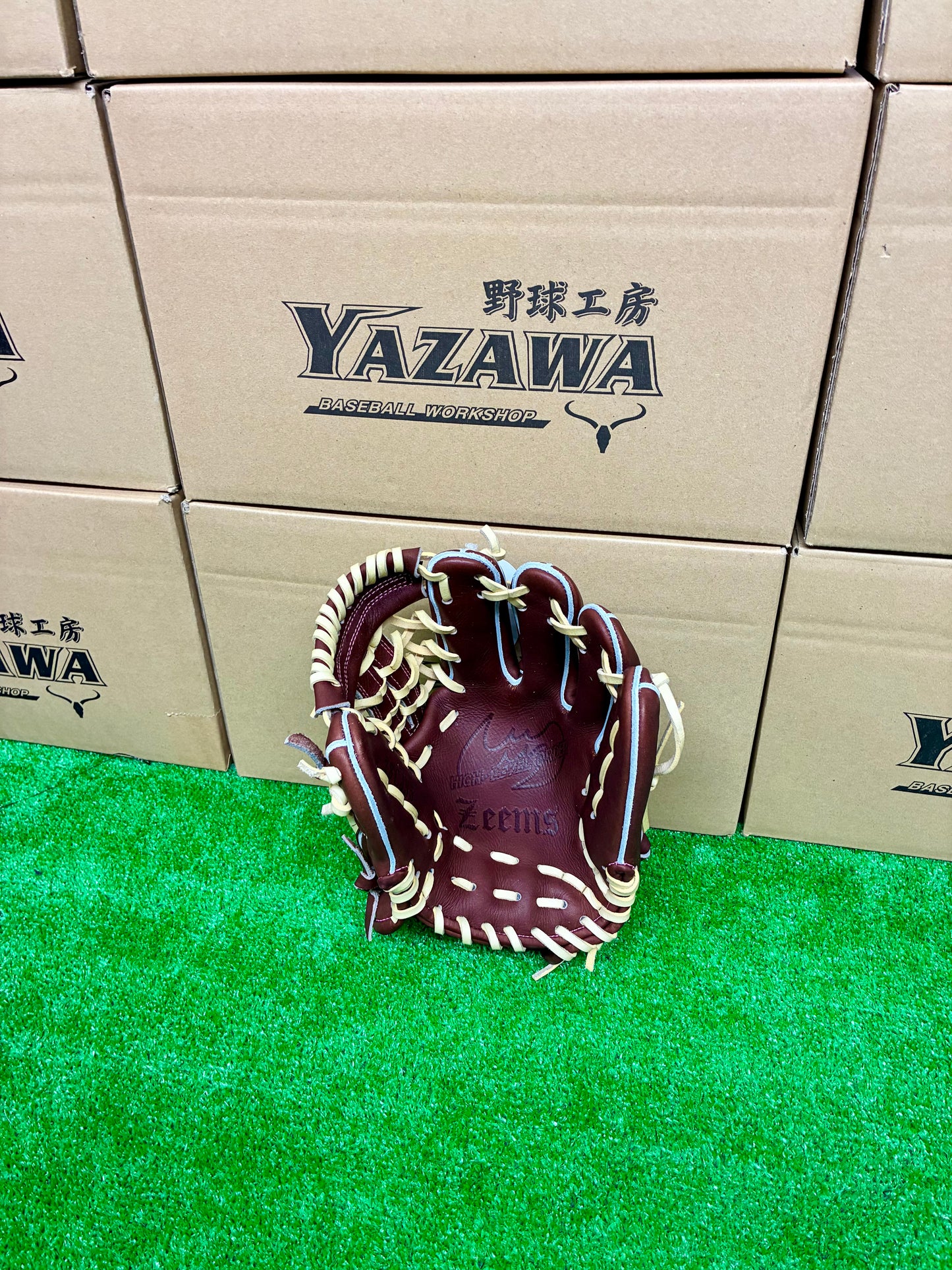 Zeems　限定少年軟式用　28CJN5　中型　チョコ×キャメルブラウン