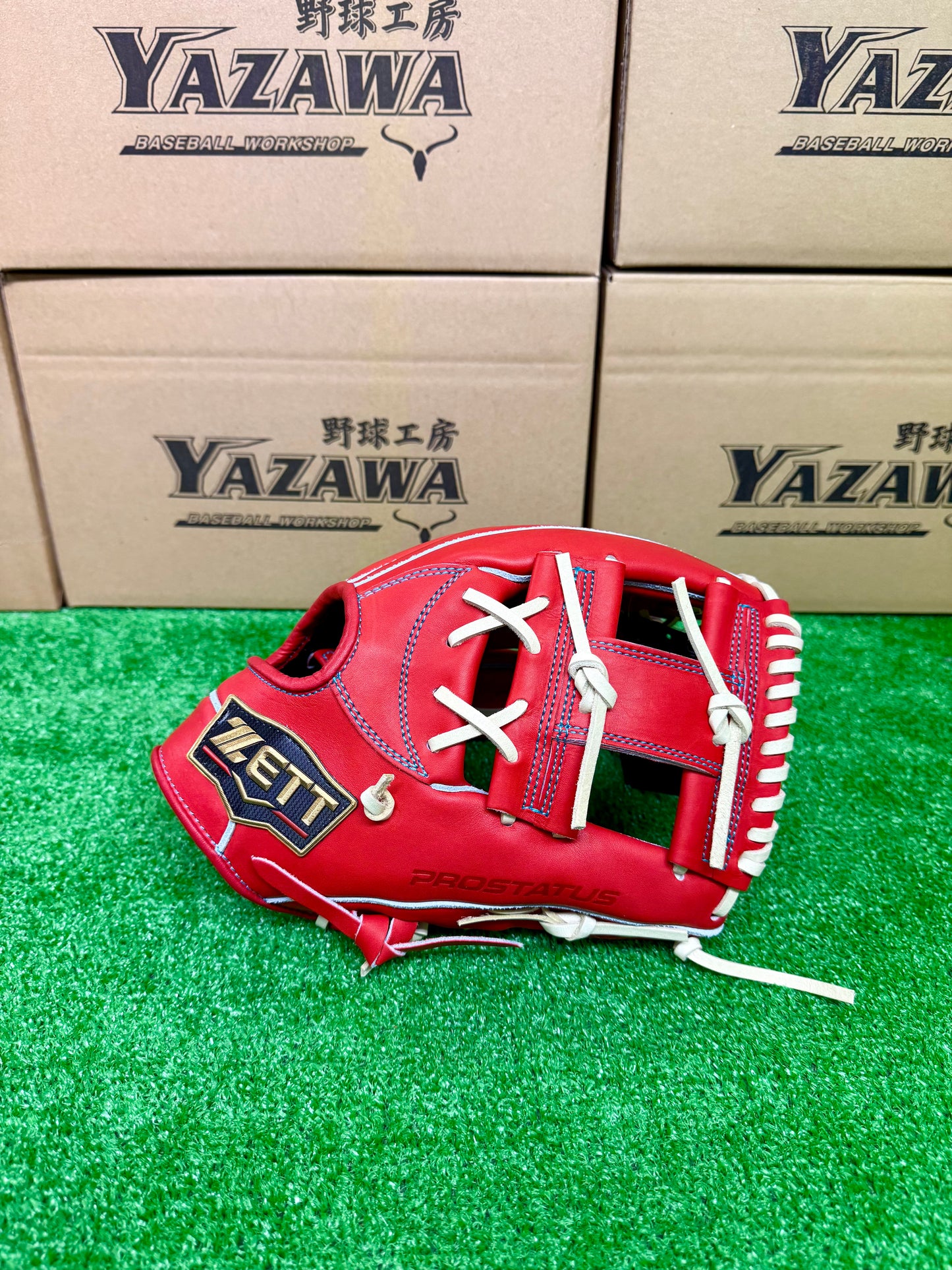 ZETT 限定硬式内野手用グラブ　BPROG765SG　ディープオレンジ×パステルブラウン