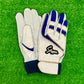 久保田スラッガー　バッティング手袋　S-707K（ホワイト×ネイビー×ゴールド）23～27㎝