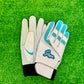 久保田スラッガー　バッティング用手袋　S-707K（ホワイト×水色×ゴールド）23～27㎝
