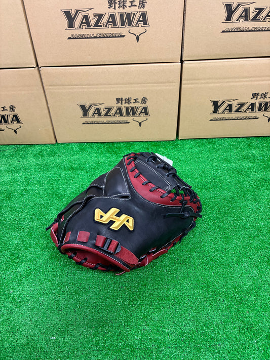 ハタケヤマ　限定軟式キャッチャーミット　2026PRO-M8B　ブラック×エンジ