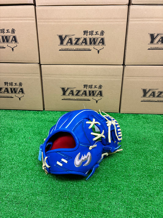 Zeems　【型付け済み】限定少年軟式用グラブ20CJN5中型　ブルー×キャメルブラウン