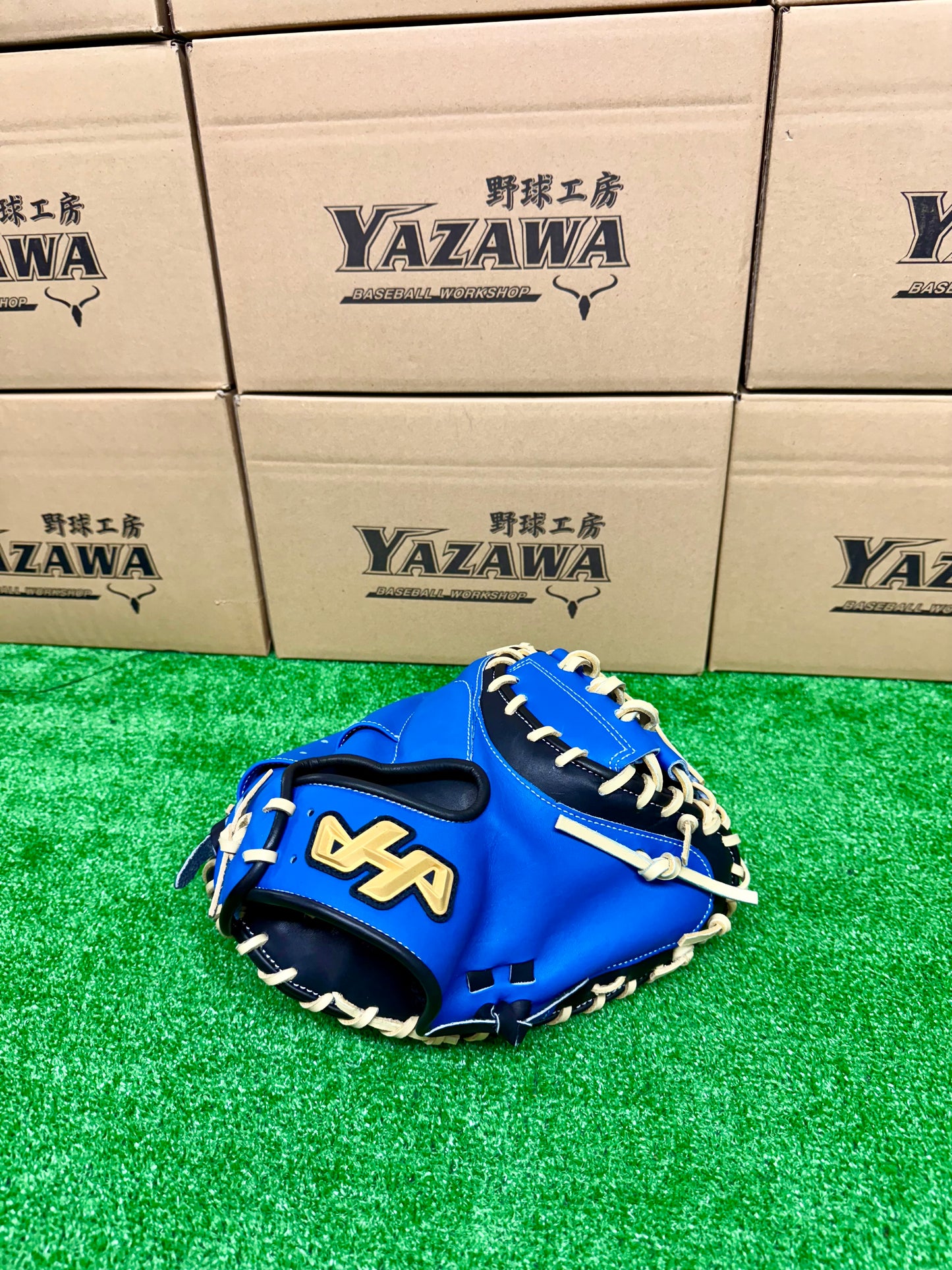 ハタケヤマ　限定軟式キャッチャーミット　2026 PRO-M9 C　ブルー×ブラック