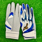 ミズノ　限定バッティング用手袋パワーアークライン　ラメシリコーン採用25AW限定カラー　1EJEA52901　ホワイト×ブルー